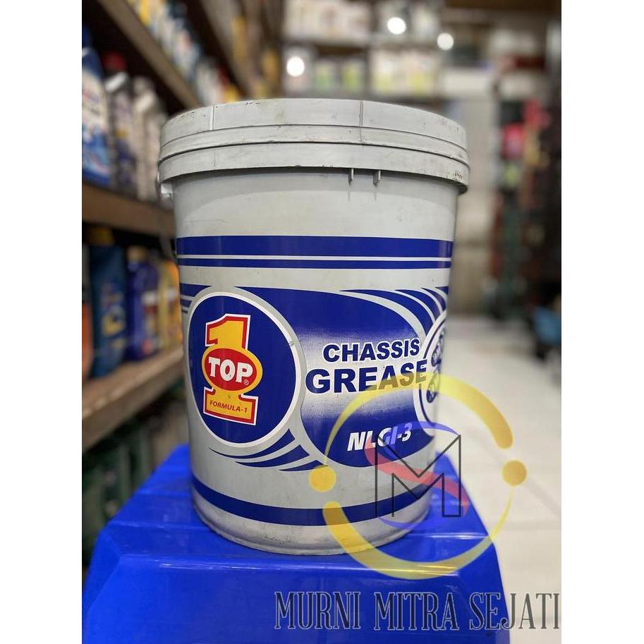 TOP 1 Chassis Grease Gemuk Sasis Stempet TOP1 ONE Pail 35 LBS / 15 Kg