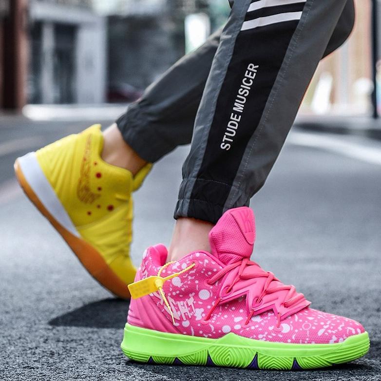 Best Deals 40-44 Sepatu Basket Nba Superstar Kyrie Irving 5 Basketball Shoes Spongebob  Patrick Octo