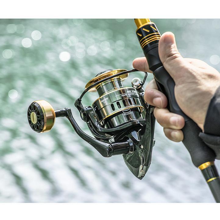 HOT DEALS SHIMANO HE REEL PANCING TARIKAN REEL SPINNING GEAR 5.2: 1 GAGANG SPUL LOGAM 13BB RILL GULU