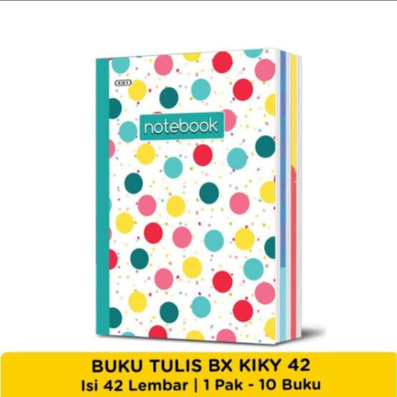 Kiky Buku Tulis 42 Lembar - 1 Pak Isi 10 Pcs