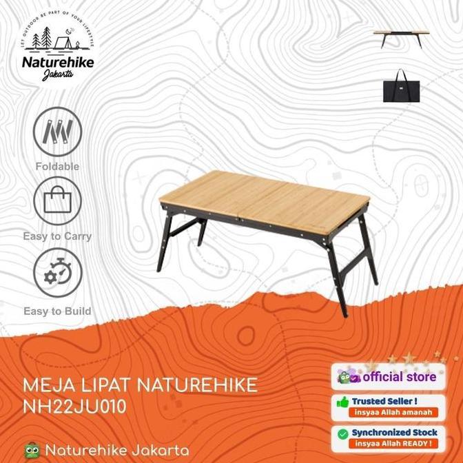 Terlaris Meja Lipat Kayu Portable Camping Outdoor Naturehike Nh22Ju010