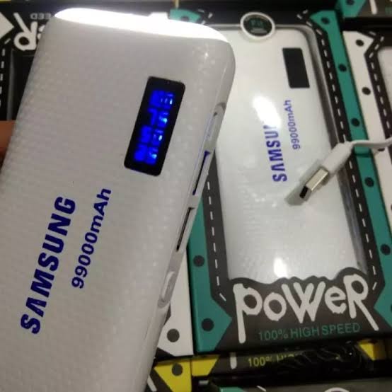 Power Bank Samsung Terbaru 99000Mah Powerbank 3 Usb Led 2 Variant Warna-3 Port-Bayar Di Tempat(Cod)