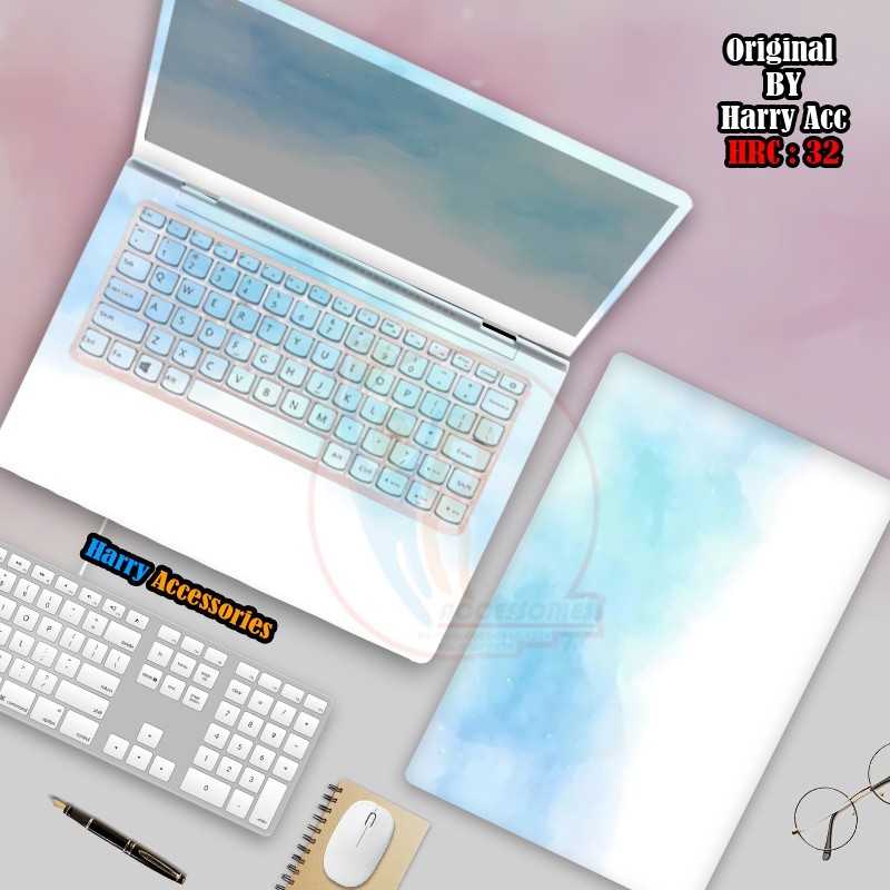 Promo 2Pcs Original Garskin Laptop Full Body Asus Acer Lenovo Sony Msi Dll Free Custom Gambar Kode 0