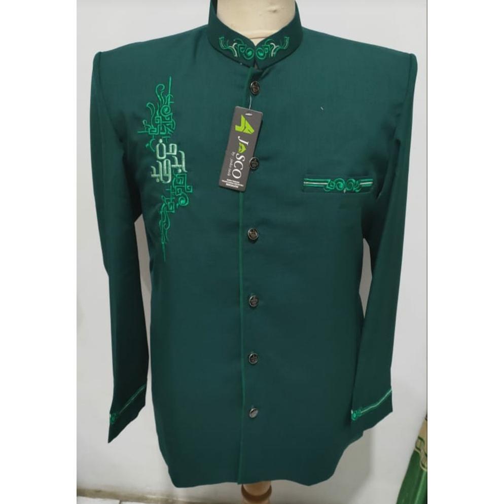 VELMOURACOLLCET BESKAP JAS KOKO MOTIF MANJADA WAJADA PRIA MUSLIM PREMIUM MODERN BORDIR LENGAN PANJAN