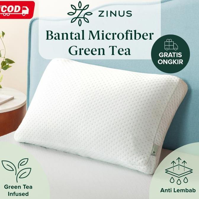 Bantal Zinus Micro Fiber Green Tea Memory Foam Bed