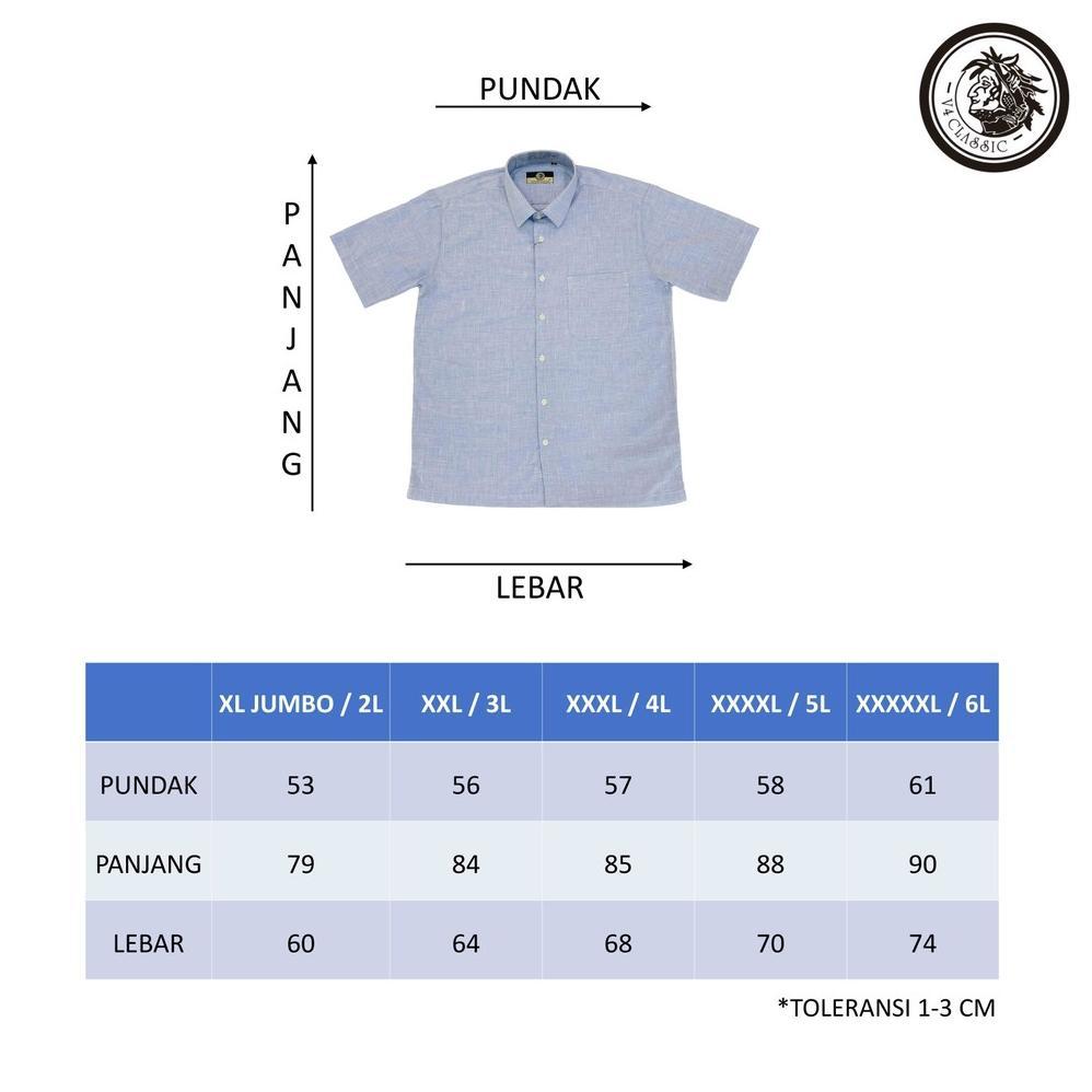 ARVESSACORNER V4 CLASSIC DARKMAN M L XL 2L 3L 4L 5L - KEMEJA KOKO PRIA KATUN RAMI JUMBO BIG SIZE POL