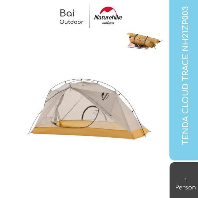 Terlaris Tenda Cloud Trace Ultralight 1 Orang Camping Naturehike Nh21Zp003 - Nh21Zp003