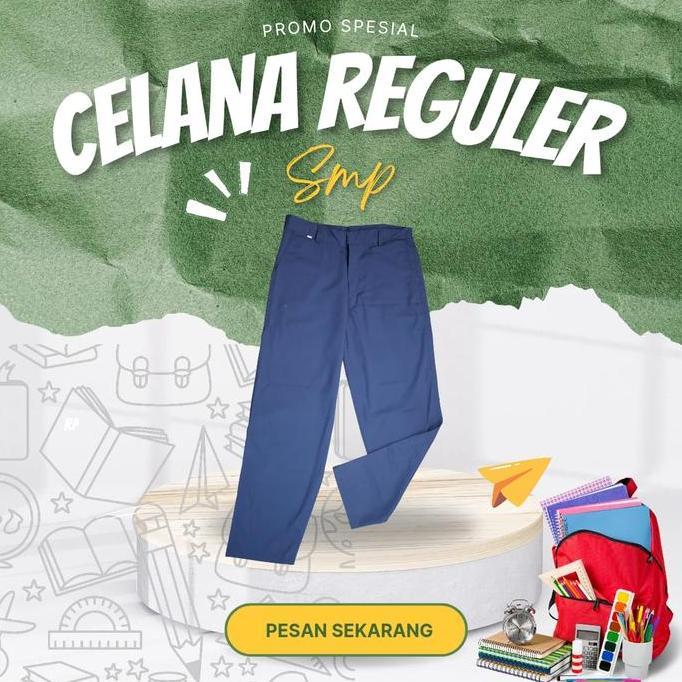 OOTD CELANA PANJANG OSIS BIRU SMP/MTs OOTD