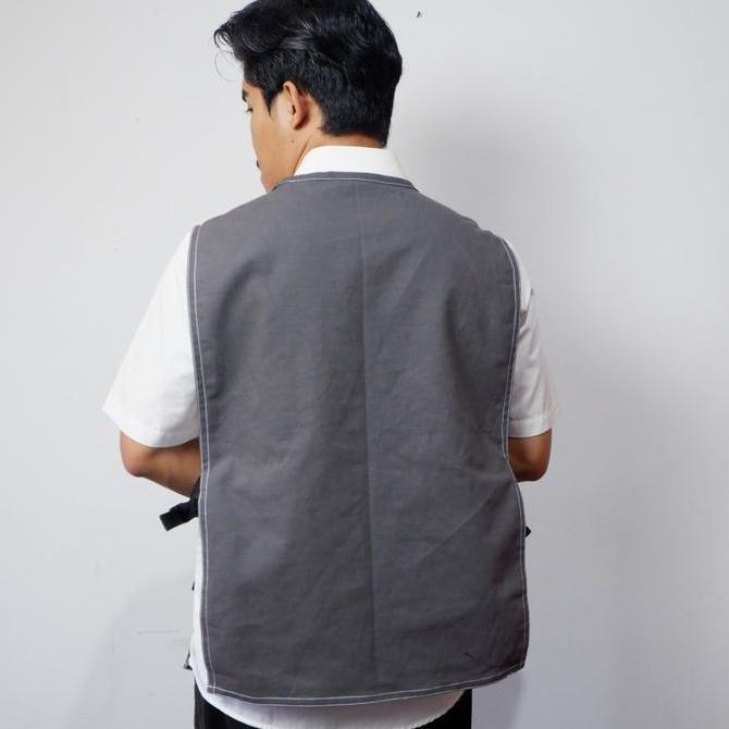 RISUM Flap Apron / Apron Flap Barista / Apron Barista Navy Blue / Apron Barista Abu YAN