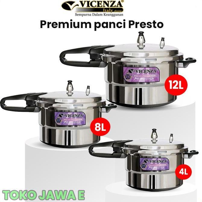 PRESTO PREMIUM VICENZA V-328 Presto Kapasitas 8 - 12 Liter (28 cm) ORIGINAL VICENZA
