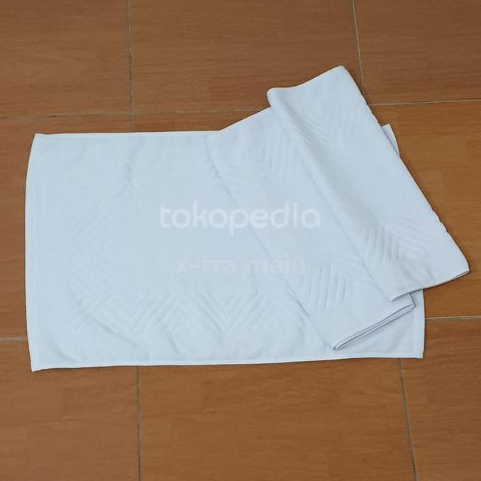 Keset Handuk Putih / Keset kaki Hotel Home sweet Home 60x40cm - GROSIR