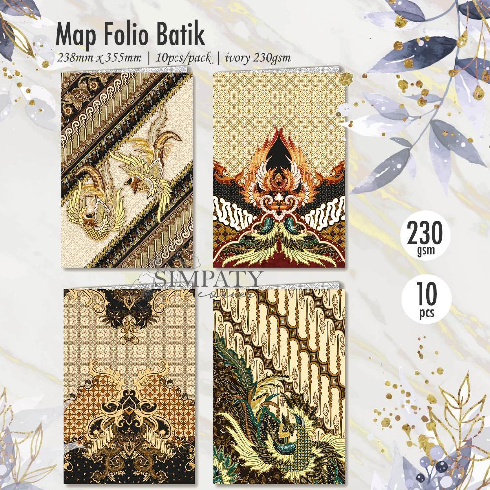 NEW! STOPMAP / MAP KERTAS / STOP MAP FOLIO BATIK SIMPATY