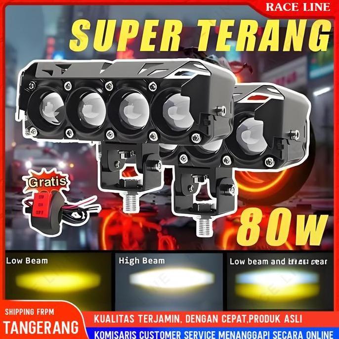 SRADAN Lampu Sorot Tembak Mobil Lampu LED Tembak Sorot D4 SQL Lampu Tembak Sorot LED Laser 24V 4 Mat