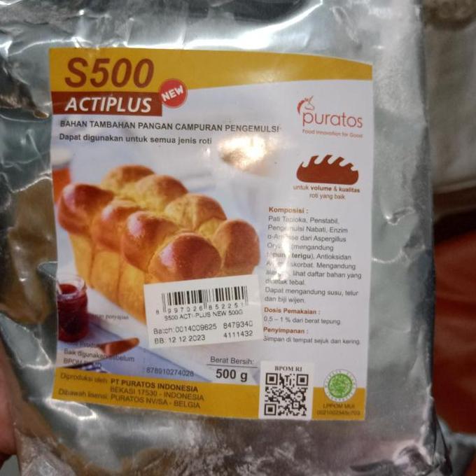 PURATOS S500 ACTIPLUS 500GR TEPUNG PELEMBUT TAMBAHAN ROTI