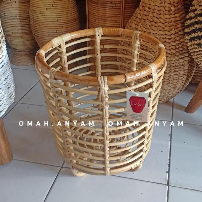 vas standing pot rotan | standing pot rotan | cover pot rotan LJ