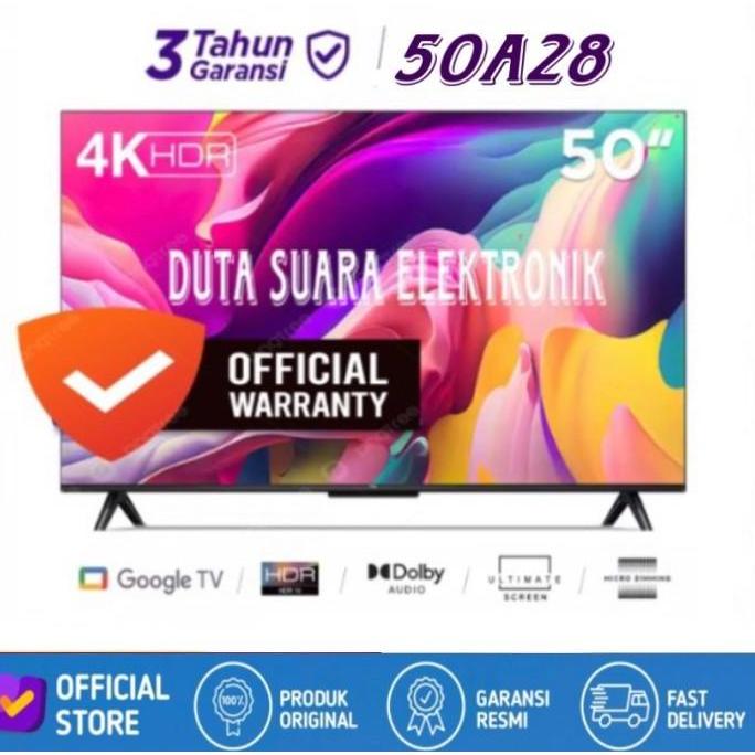 TCL 50A28 - 50 inch Google TV - 4K UHD - HDR 10 - 50A28/ 50A30
