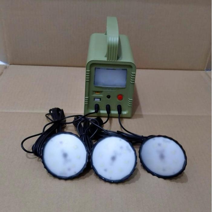 Lampu Sehen Solar Home Lighting System SHS 5W (Paket Lampu Solar Cell)