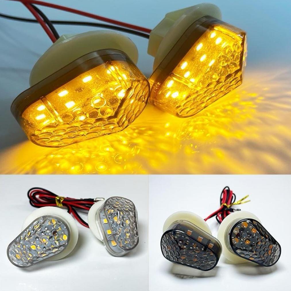 HOT DEALS TKTP Sein Tempel LED Lampu Sen Tempel Smoke Oval D90 R15-V2/V3,CBR NEW/OLD,NINJA RR/R,GSX1