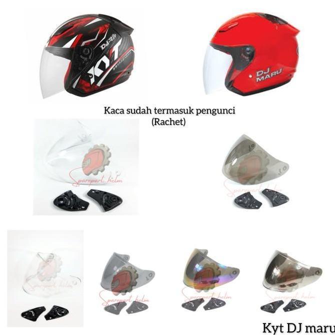 Kaca helm Kyt Dj maru Visor helm Kyt Dj maru rachet
