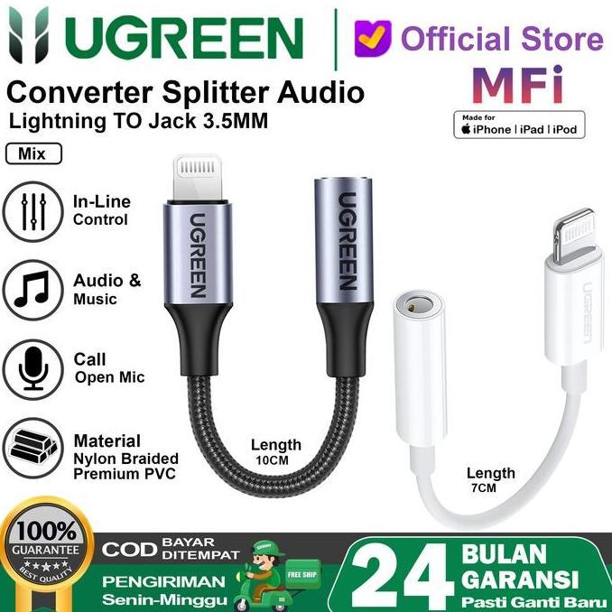 Splitter iPhone MFi Lightning To Jack 3.5mm 30759 30756