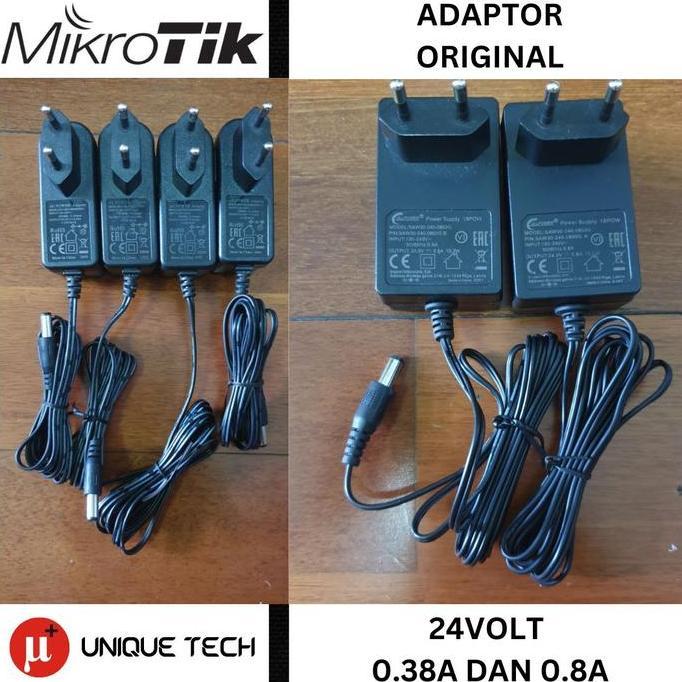 POWER ADAPTOR MIKROTIK 24V 0.38A 0.8A 1.2A ORIGINAL DC 5.5MM 24 V