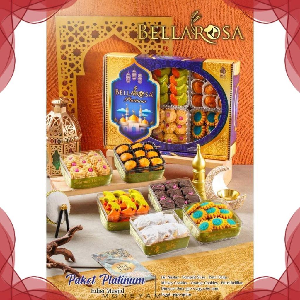 Cuci Gudang Hampers Kue Lebaran/Idul Fitri - Bellarosa Paket Berkah & Platinum Isi 6 Toples