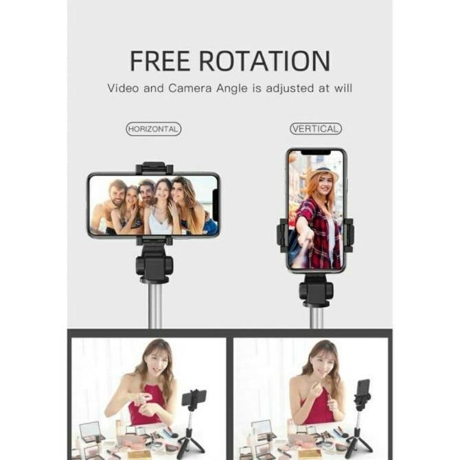 L02 not K21 Selfie Stick Tongsis Bluetooth Shutter Tripod Holder L-02