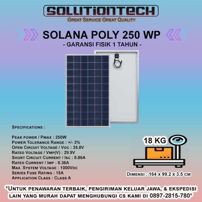 Solana Solar Panel Poly 250WP