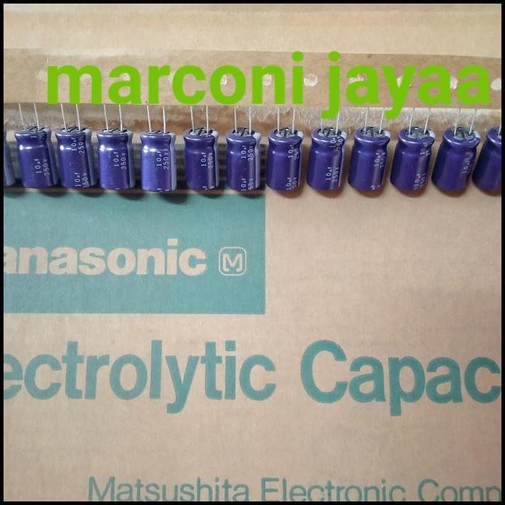 HOT DEAL KAPASITOR ELCO 10UF 250V "PANASONIC. 