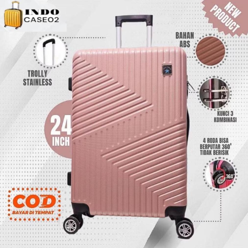 OFFICIAL KOPER 24 INCH -  KOPER FIBER KOPER POLO 816 KOPER BAGASI BISA COD