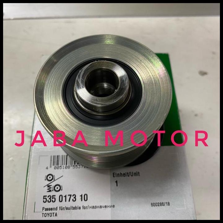 TERLARIS PULLEY ALTENATOR-PULLEY DINAMO AMPER INNOVA-FORTUNER-HILUX DEISEL 