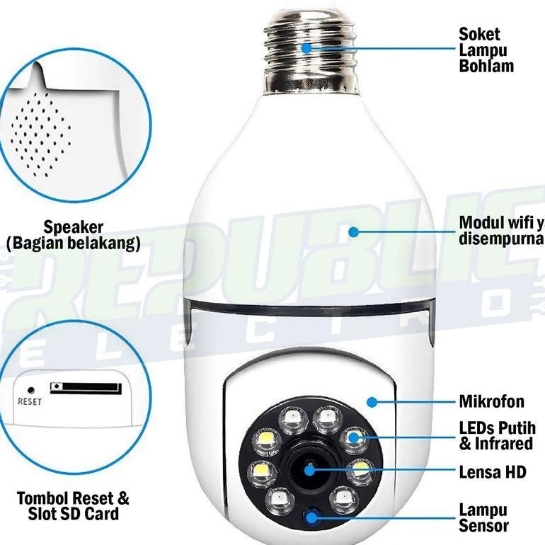 Cctv Lampu Panora I-100 Cctv Wifi Bulb