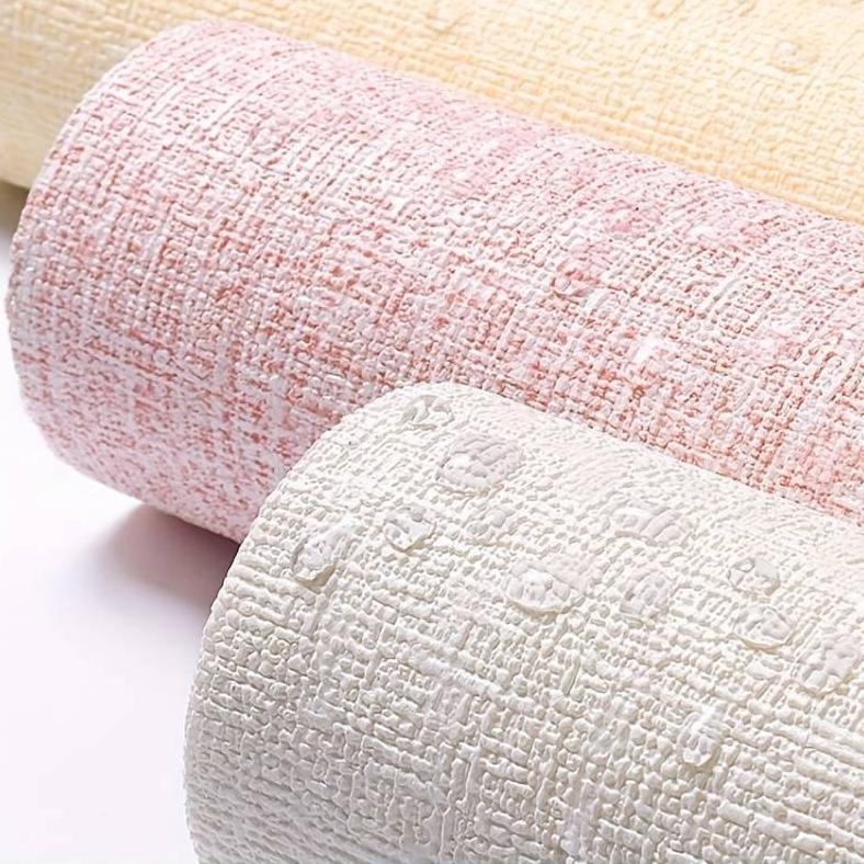 Yopia - (Paket 5 Roll) Wallpaper Linen 5 Roll | Wallpaper Dinding | Dekorasi Kamar | Wallpaper Dindi