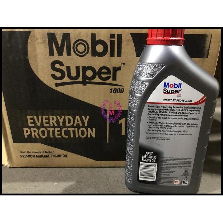 HOT DEAL OLI MOBIL SUPER 1000 MULTIGRADE 10W-30 10W30 10W/30 1 LITER ORIGINAL 