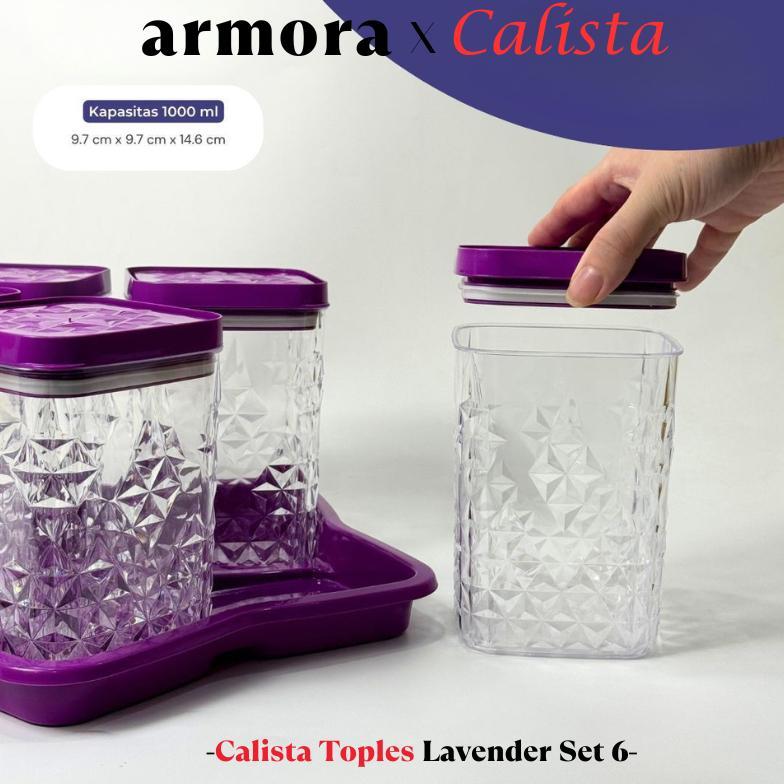 ZARELL TOPLES CALISTA LAVENDER 6 DAUN SATU SET TOPLES KUE KERING LEBARAN / TOPLES PLASTIK TUTUP BUNG