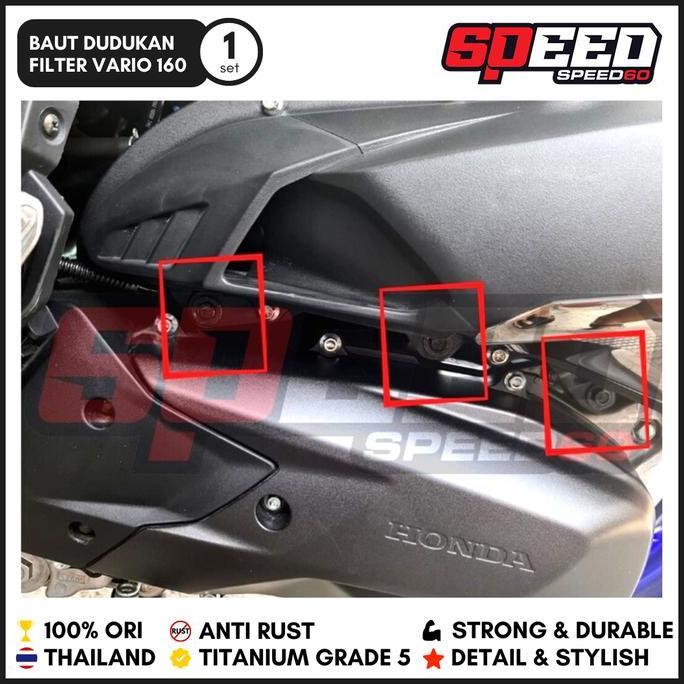 Titanium Probolt Baut Titanium Probolt Baut Dudukan Saringan Honda Vario 160