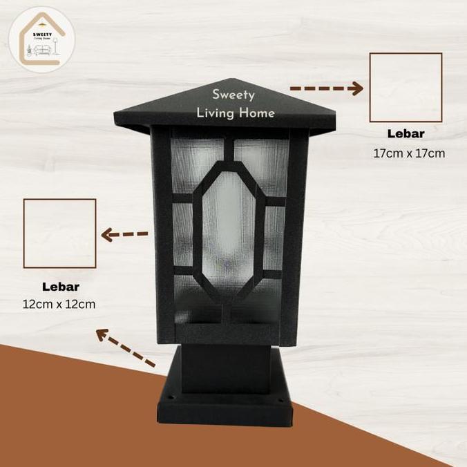Lampu Pilar Pagar / Atap Rumah / Lampu Pagar Minimalis / Lampu Hias