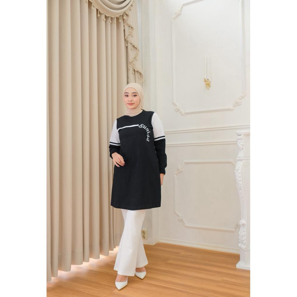 Official Sunisa Tunik Atasan Wanita Terbaru Bahan Kaos Katun Combad 20S