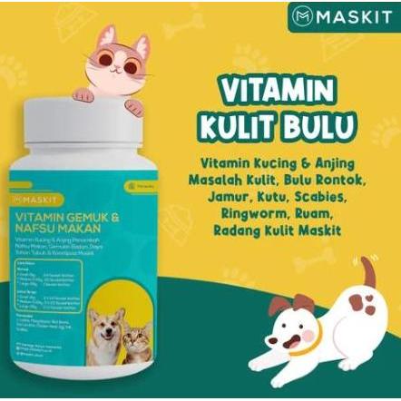 vitamin hewan kucing anjing penambah nafsu makan, gemukin badan, imun