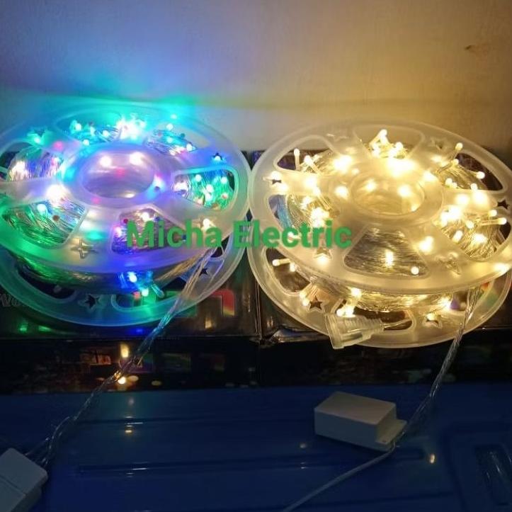 Lampu Natal Kabel Bening 50M Outdoor/ Lampu Hias Pohon Natal 50M Outdoor