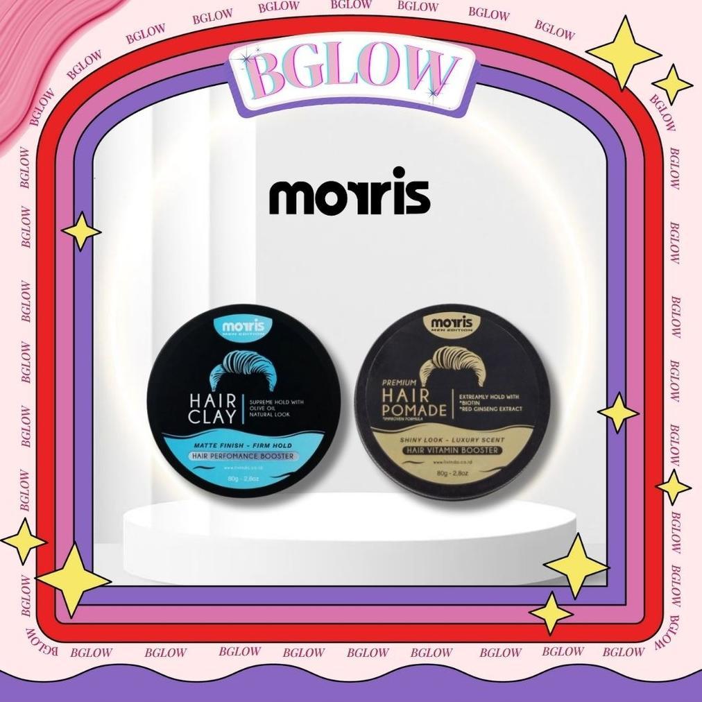 Morris Hair Clay | Morris Pomade Premium Man Edition 80gr | Morris Hair Clay Matte Finish Firm Hold 