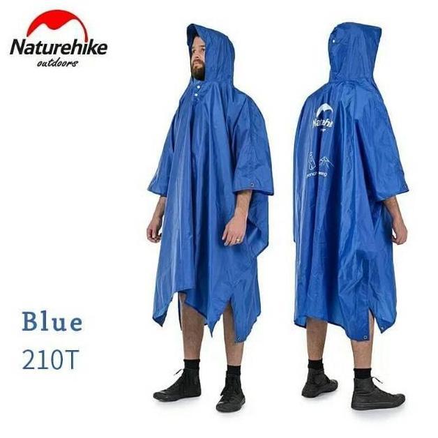Jas hujan Naturehike NH17D002-M / NH17D003-M 210T/20D poncho jas hujan multifungsi