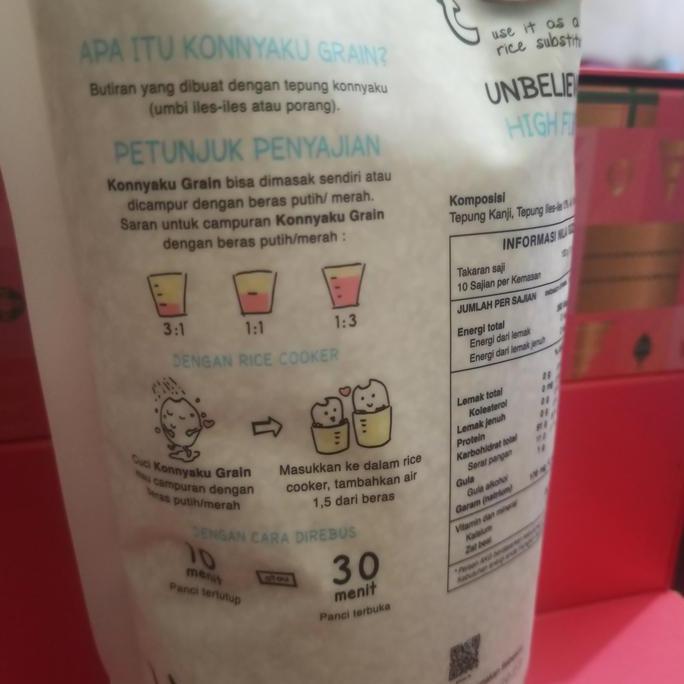 beras shirataki / Shirataki Rice 1kg