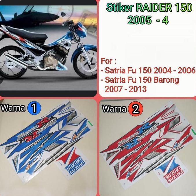 Sticker / Stripping Sticker Stripping Raider Satria Raider/Satria 150 2005-4 Thailand
