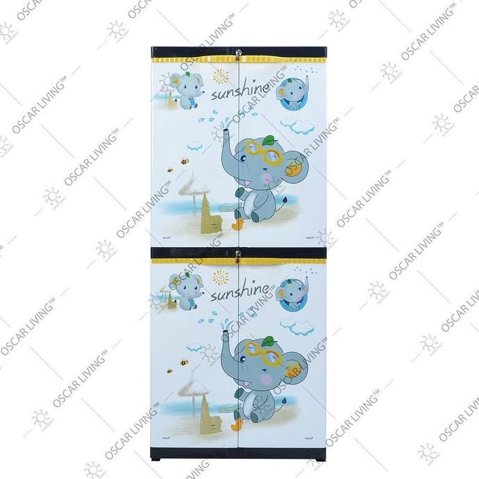 Sinbak Lemari Plastik 4 Susun Size Jumbo Gajah
