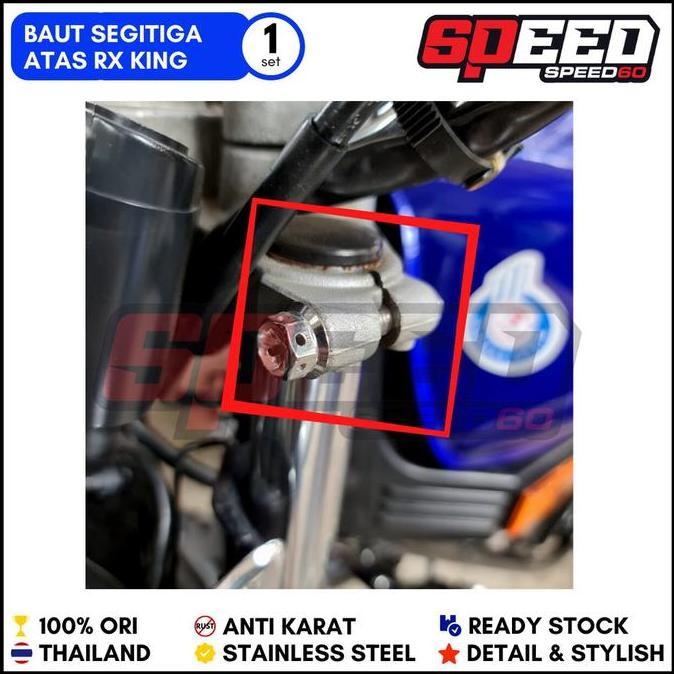 Promo Baut Segitiga Atas RX King Baut Probolt Stainless King Nut Thailand Diskon