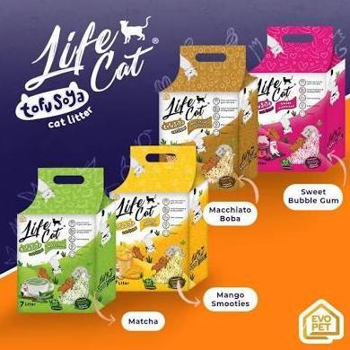 life cat tofu soya 7l pasir kucing cat litter tofu soya life cat tofu