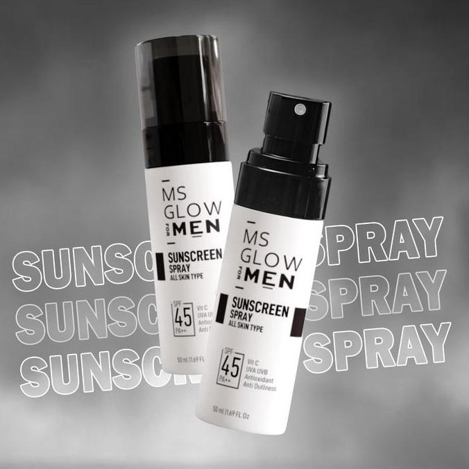 GRATIS ONGKIR - Ms Glow Men Sunscreen Spray Sunblock Wajah Pria
