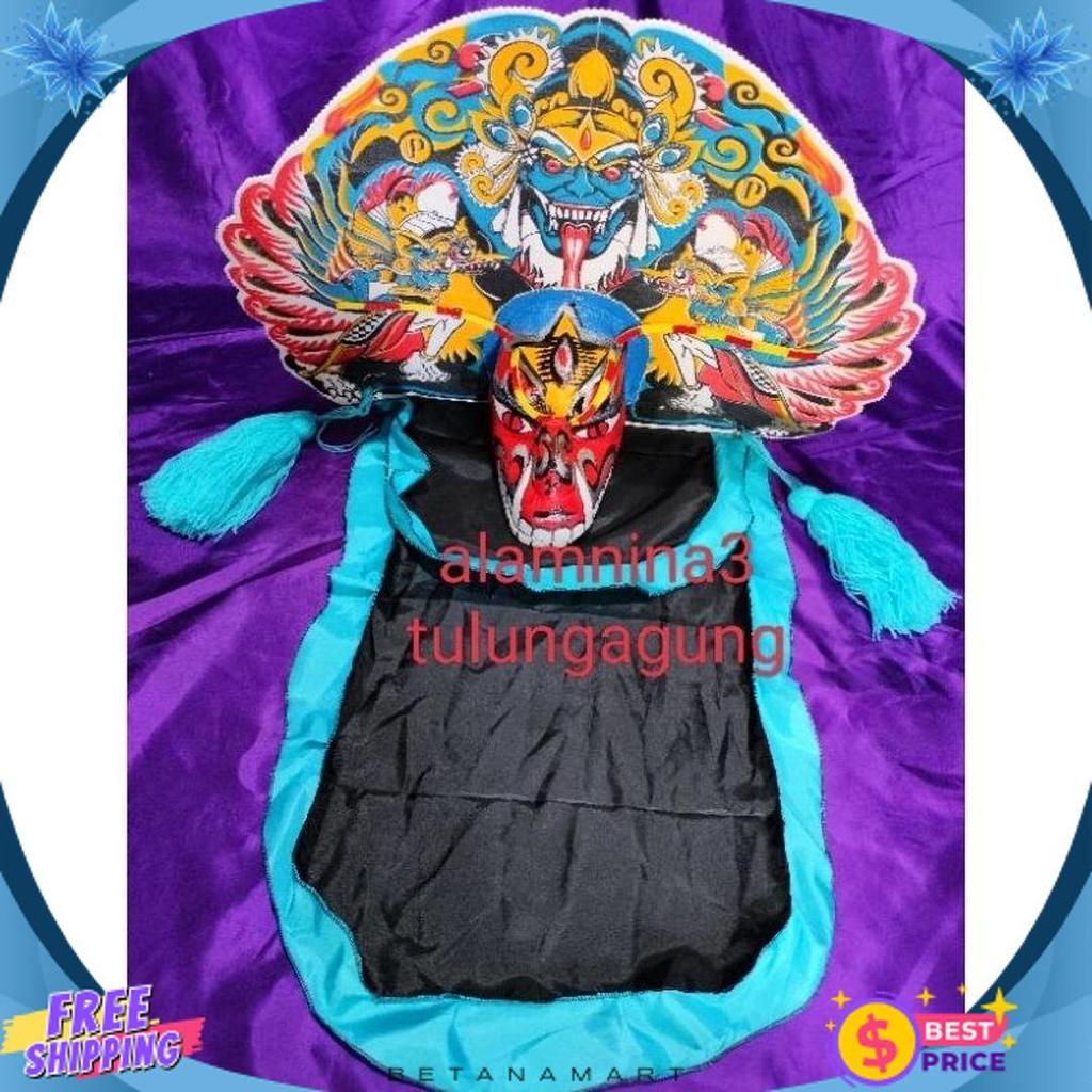 Terlaris Barongan Spon Devil Caplokan Devil Dihiasi Gondel Anting Cambuk