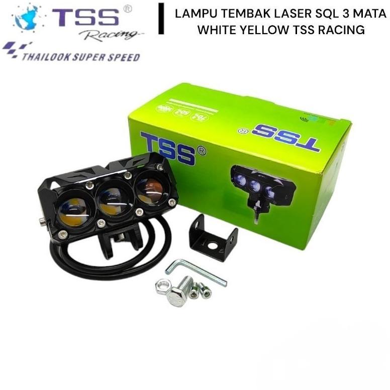 LAMPU TEMBAK LASER/LAMPU TEMBAK KIPAS SQL 3 MATA TSS AC DC SUPER BRIGHT HI LOW 20 WATT 12 VOLT LAMPU